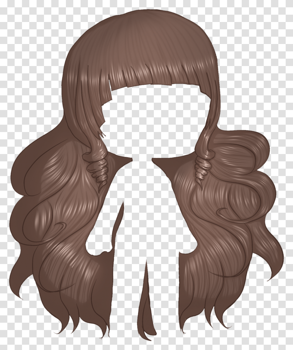 Gacha Hair Chiesuka Ringlets Curly Illustration Transparent Png