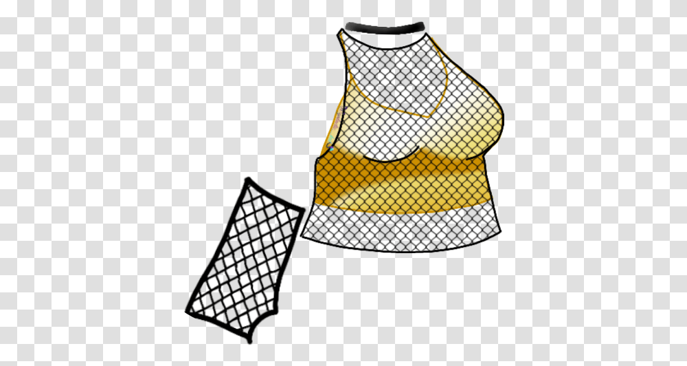 Gachalife Gachaverse Gacha Gachastudio Gold Top Fishnet Pattern, Clothing, Purse, Bag, Shoe Transparent Png