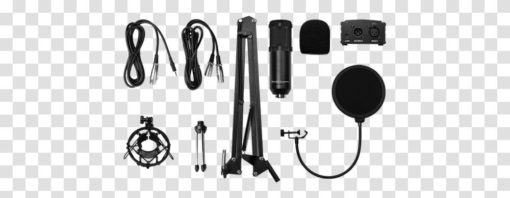 Gadgets For A Total Adaptability Micrfono Mars Gaming Mmickit, Tripod, Microphone, Electrical Device, Adapter Transparent Png