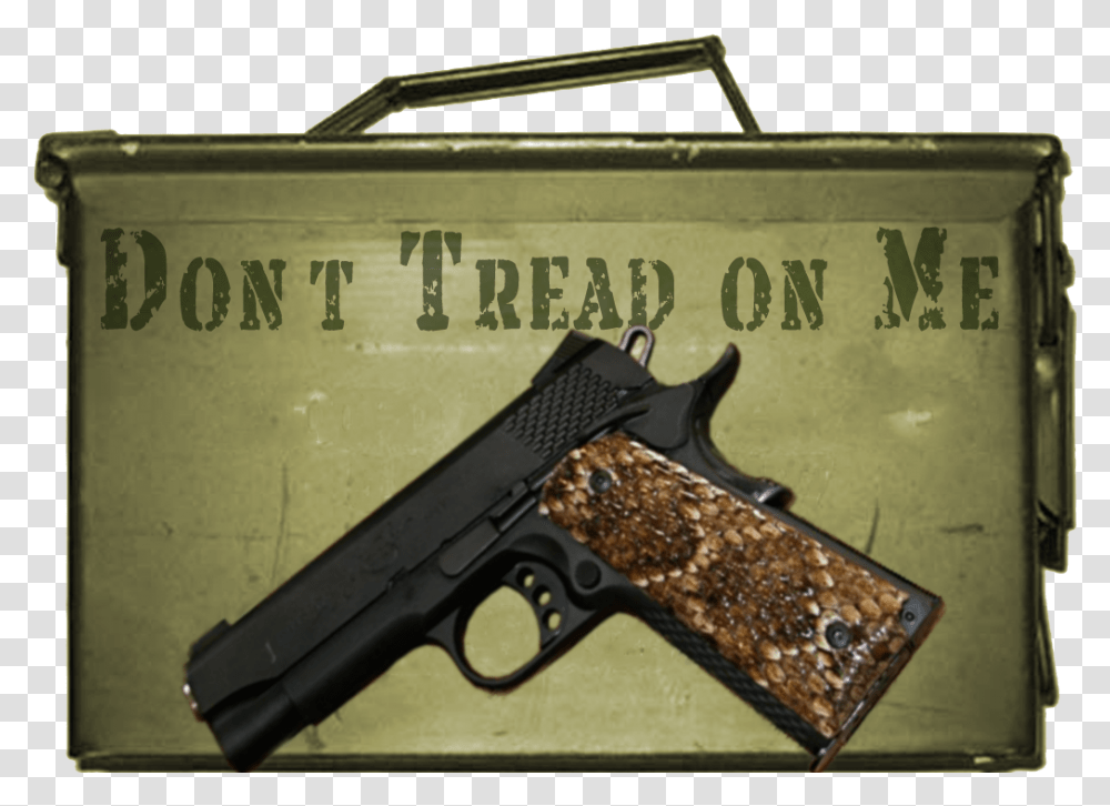 Gadsden Flag Download Trigger, Gun, Weapon, Weaponry, Handgun Transparent Png