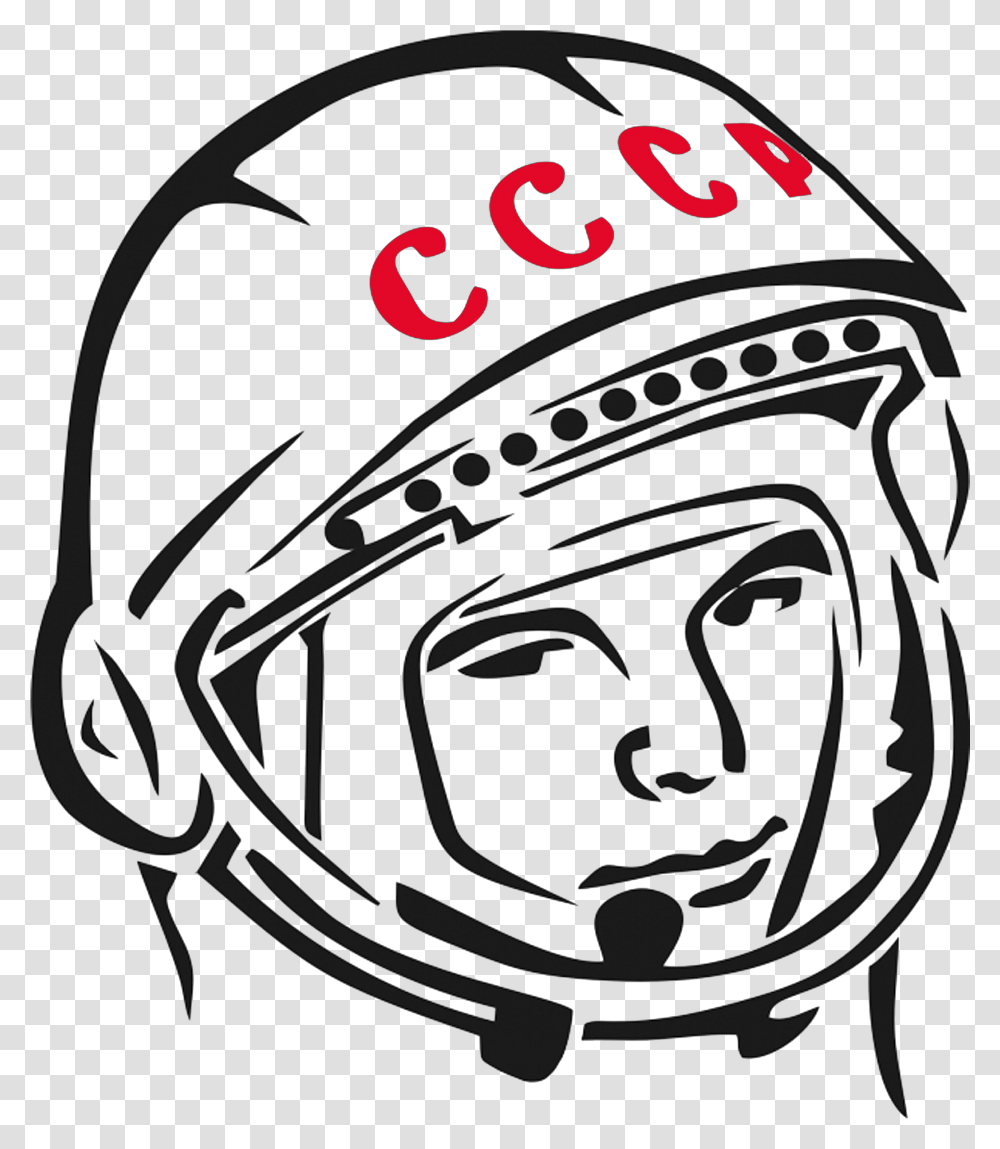 Gagarin, Helmet, Apparel Transparent Png