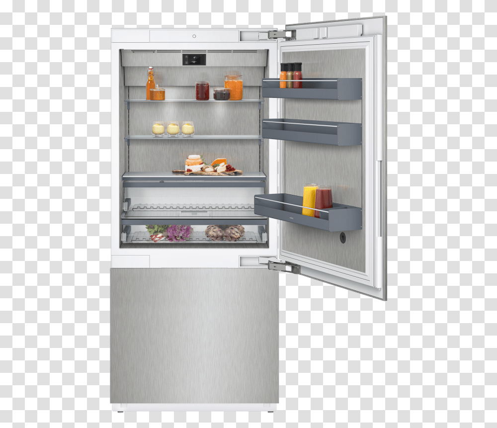Gaggenau Built In Single Door Refrigerator Gaggenau, Appliance, Shelf Transparent Png