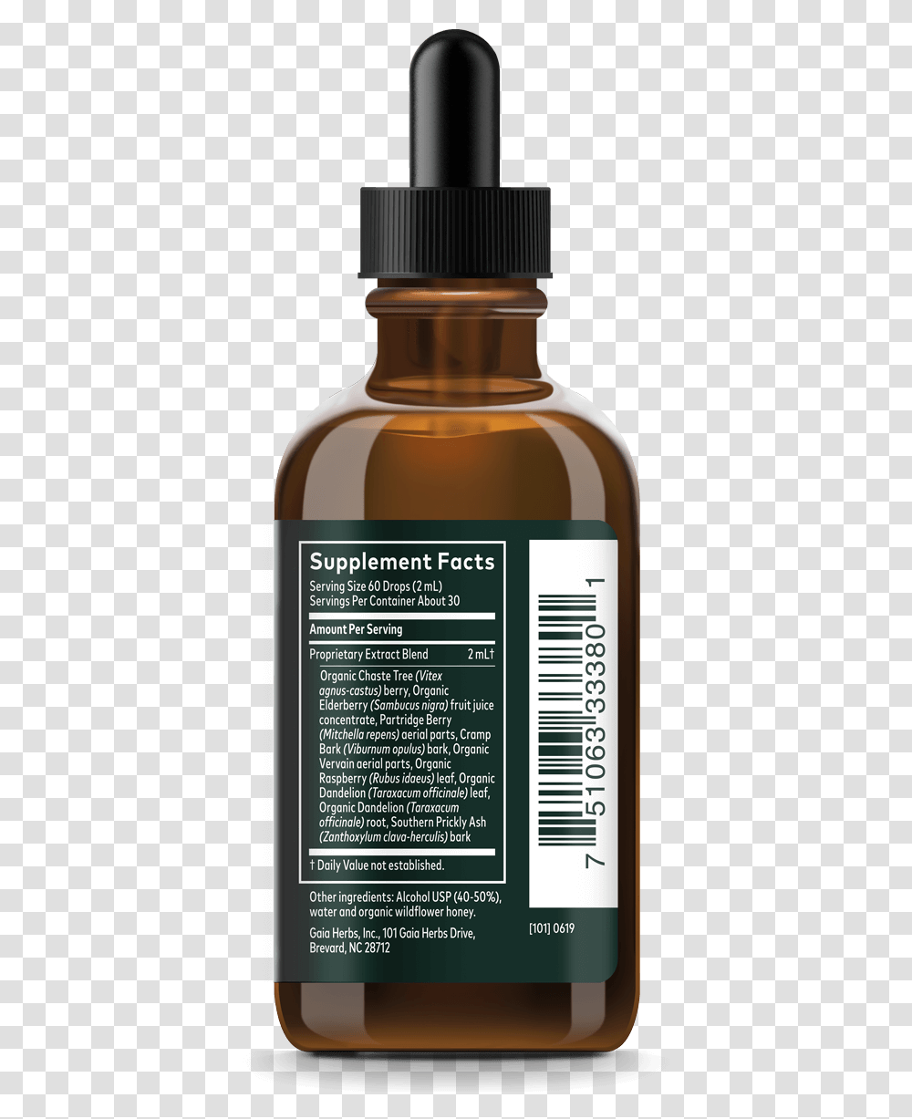 Gaia Herbs, Bottle, Label, Cosmetics Transparent Png