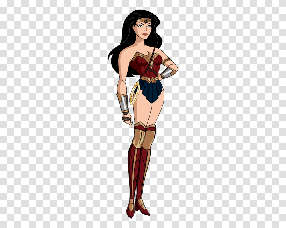 Gal Gadot Wonder Woman Cartoon, Person, Costume, Comics Transparent Png