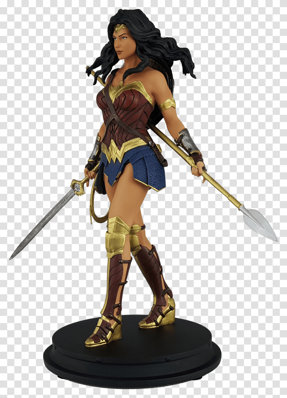 Gal Gadot Wonder Woman Spear Superhero Woman, Costume, Person, Human, Sport Transparent Png