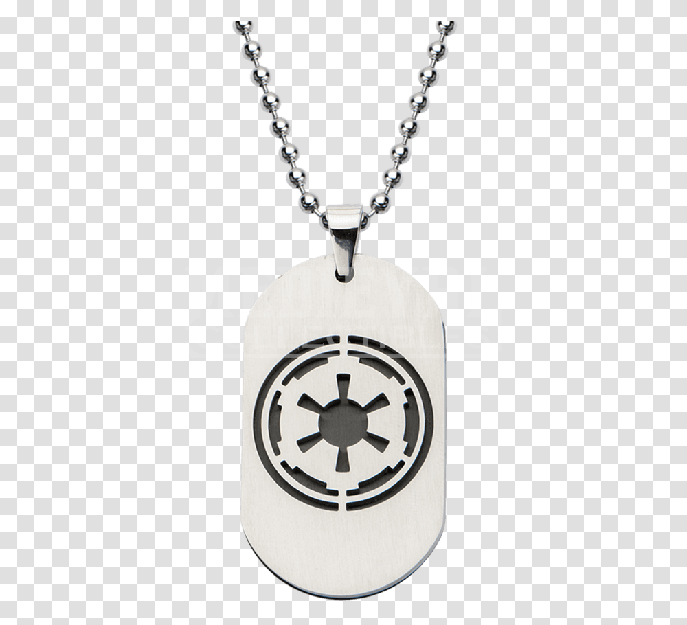Galactic Empire Dog Tag Pendant With Chain, Accessories, Accessory, Necklace, Jewelry Transparent Png