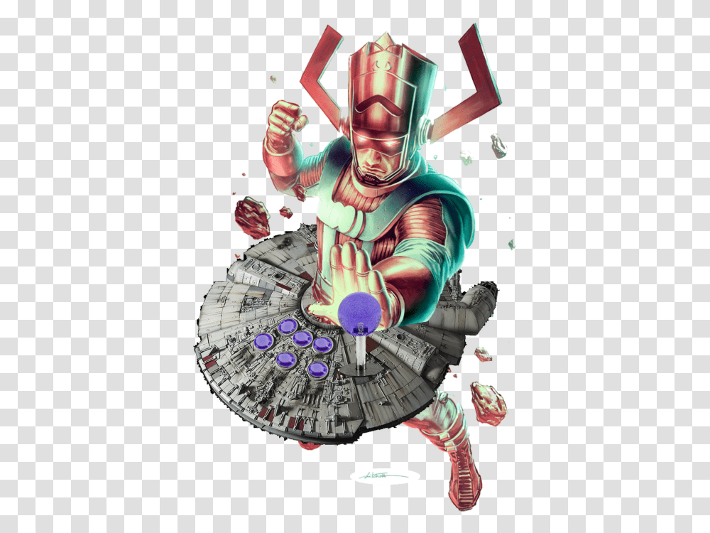 Galactus Is Ready To Play Soul Calibur Vi At Evo Illustration, Advertisement, Poster, Helmet, Person Transparent Png