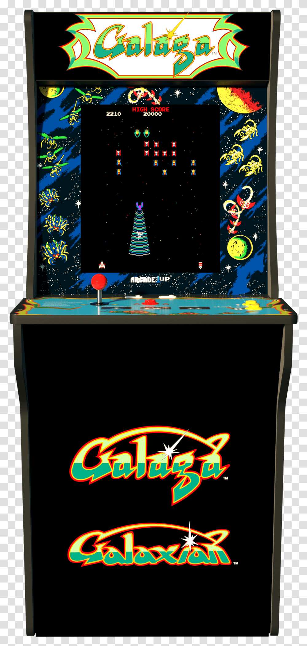 Galaga Arcade Machine, Arcade Game Machine, Monitor, Screen, Electronics Transparent Png