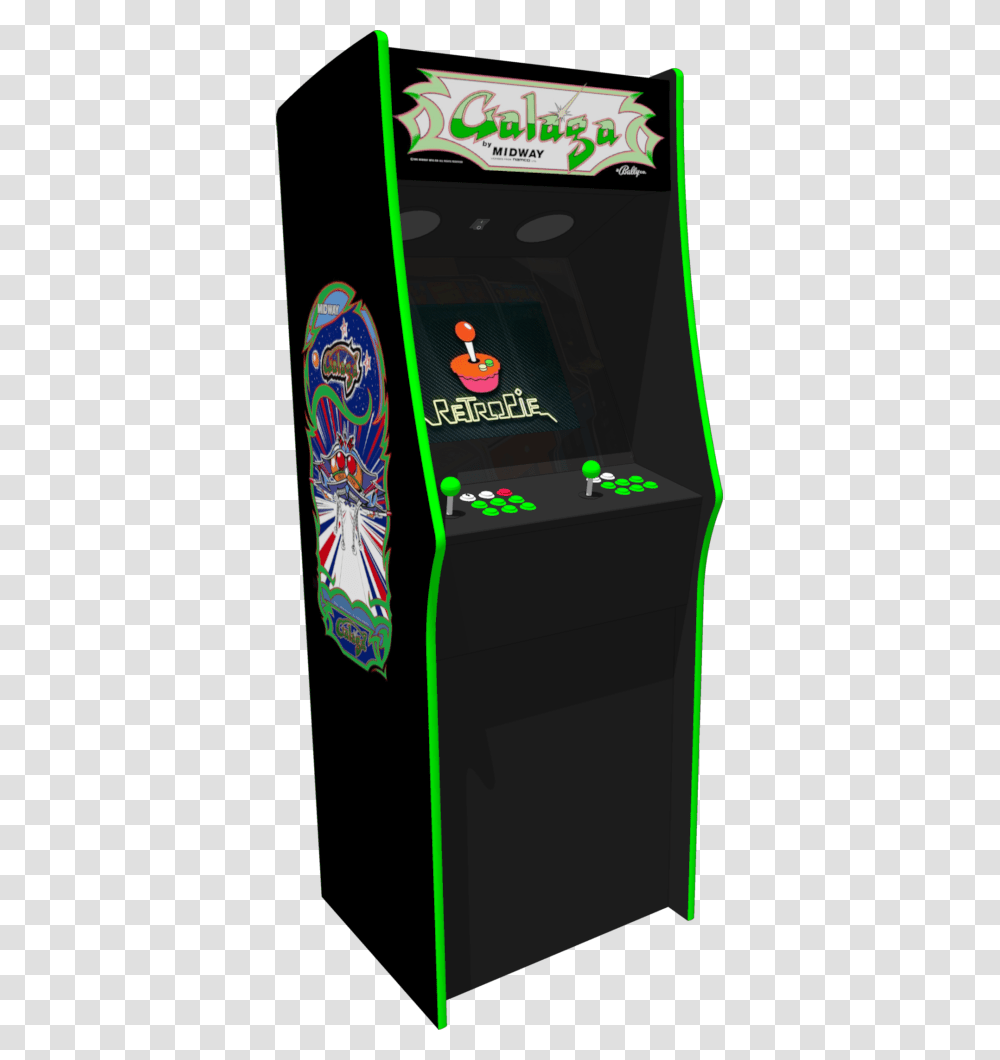 Galaga Galaga Marquee, Arcade Game Machine Transparent Png