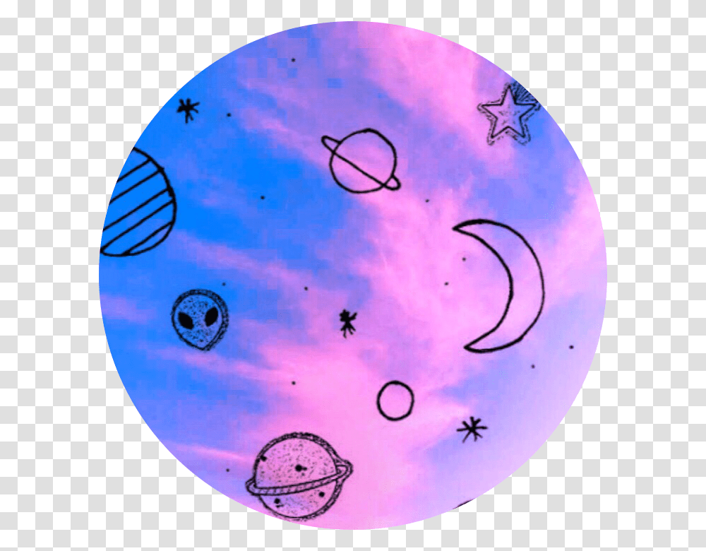 Galaxy Alien Space Circle Background Tumblr Aesthetic Circle Background Picsart, Sphere, Astronomy, Pattern, Disk Transparent Png