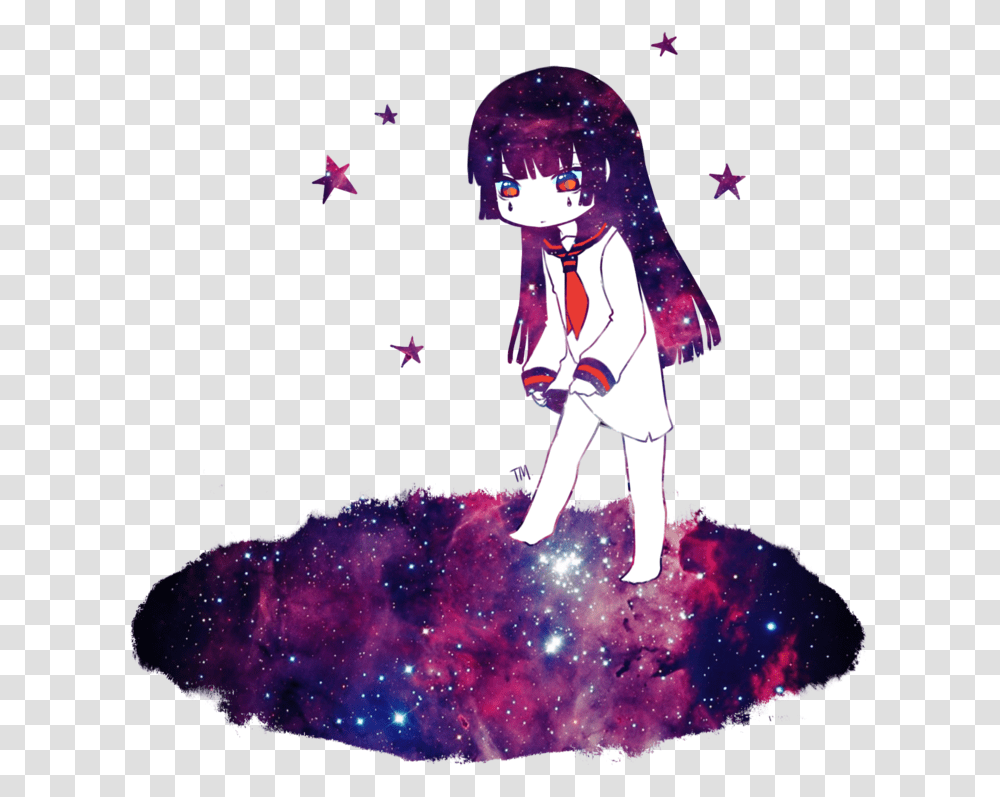 Galaxy Anime Girl Galaxy Anime Girl, Helmet, Clothing, Person, Star Symbol Transparent Png