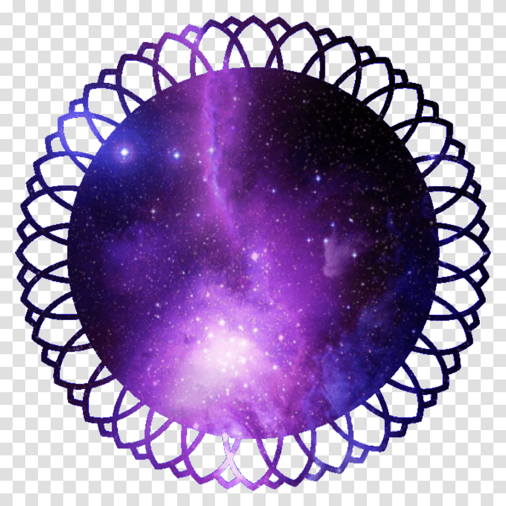 Galaxy Circle Space Cutout Stars Purple Border Jackson Wang Icons Circle, Astronomy, Outer Space, Universe, Sphere Transparent Png
