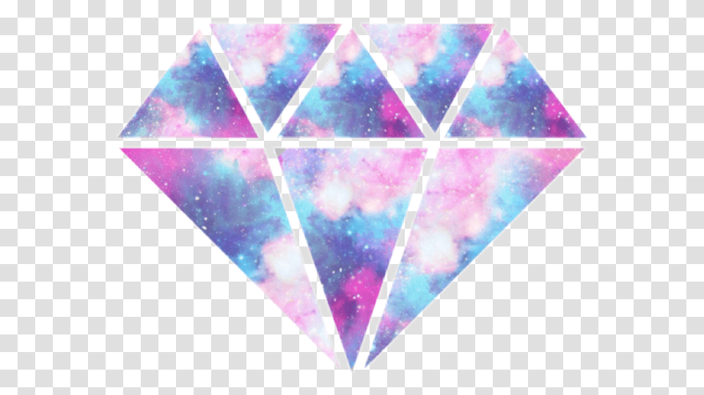 Galaxy Diamond Sticker By Poppy Diamantes Galaxia, Triangle, Ornament, Pattern, Gemstone Transparent Png