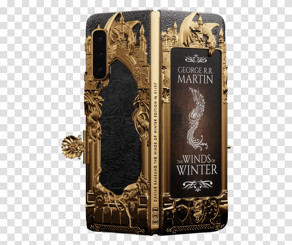 Galaxy Fold Game Of Thrones Edition By Caviar 1 Samsung Galaxy Fold Game Of Thrones, Book, Architecture, Building, Pillar Transparent Png