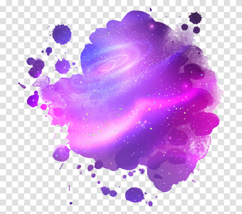 Galaxy Galaxia Galaxi Universo Universe Planetas Watercolor Autumn Leaves Background, Rose, Flower, Plant, Blossom Transparent Png