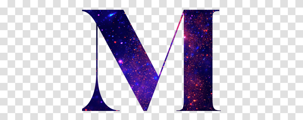 Galaxy Letter M, Lighting, Laser, Glitter, Purple Transparent Png