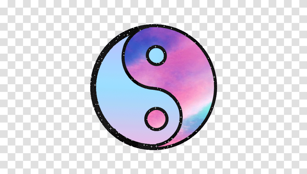Galaxy Love Cool In Tumblr Yin Yang, Number, Logo Transparent Png