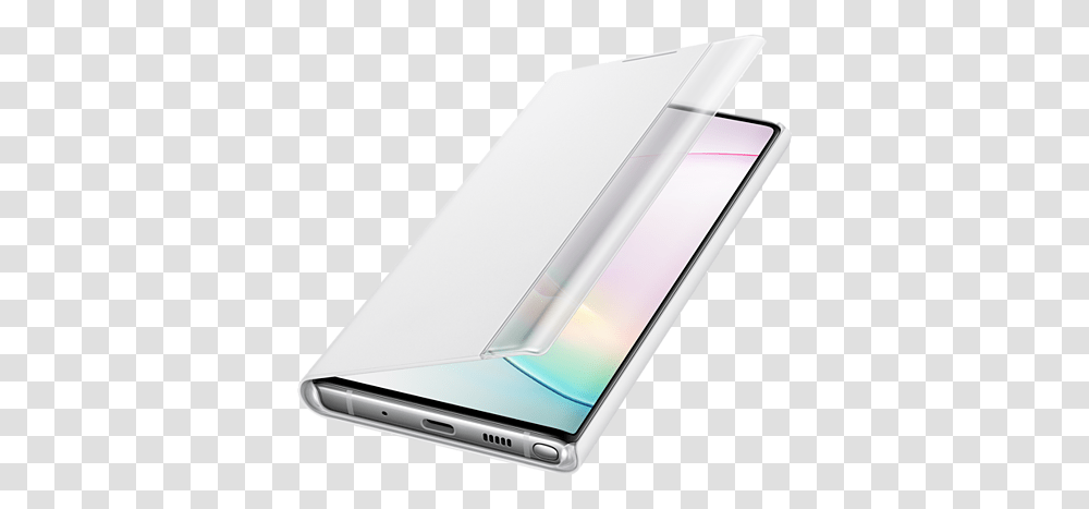 Galaxy Note 10 Clear View Cover White, Mobile Phone, Electronics, Cell Phone, Computer Transparent Png