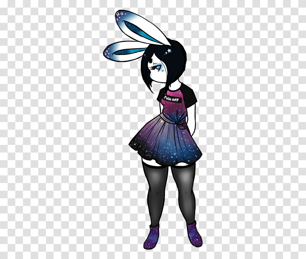 Galaxy Outfit Galaxy Bunny Furry, Person, Performer, Dance Pose Transparent Png
