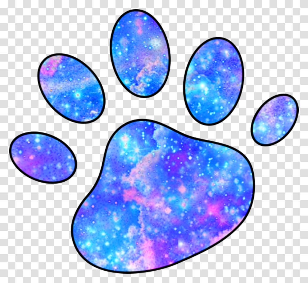 Galaxy Paws Pawprint Dog Cat Cute Clipart Download Galaxy Cat Paw Prints, Purple, Footprint Transparent Png