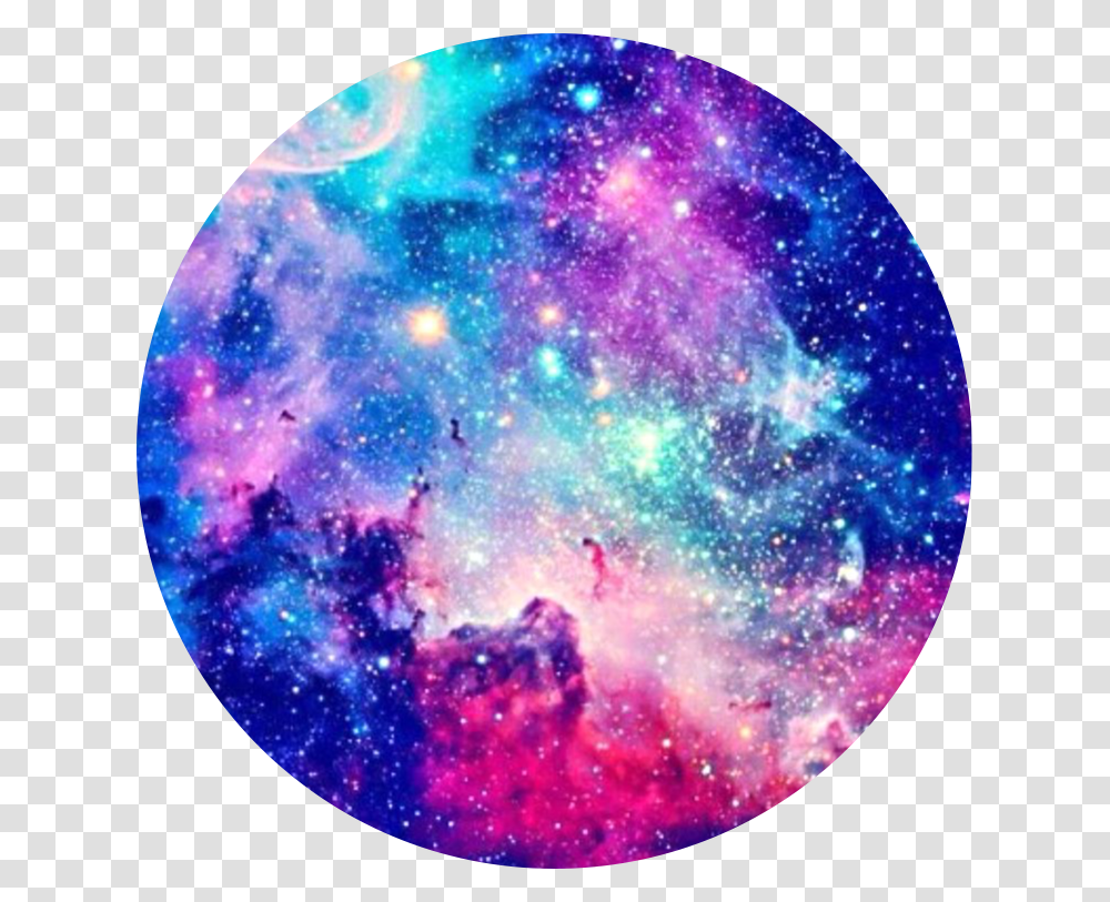 Galaxy Pink Blue Purple Stars Circle Background So Show Me I'll Show You, Outer Space, Astronomy, Universe, Moon Transparent Png