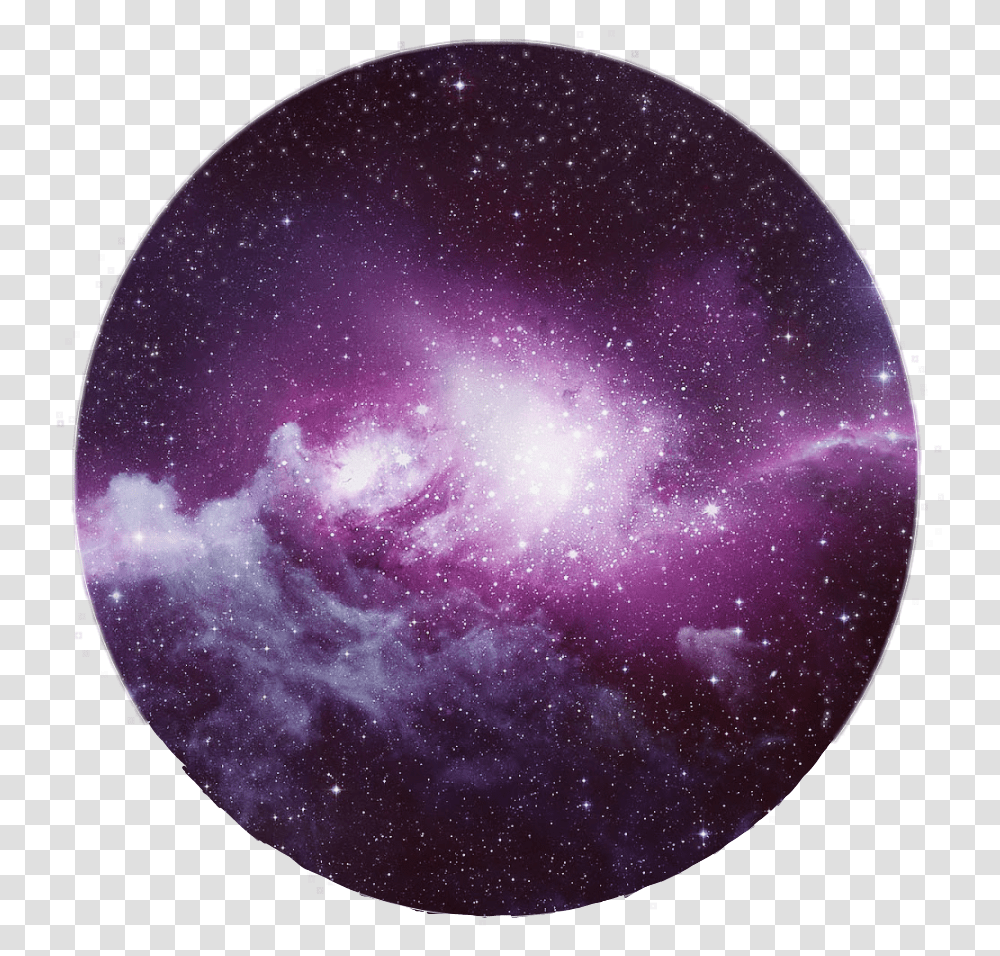 Galaxy Pink Violet Blue White Star Stars Circle Tumblr Purple Galaxy Circle, Outer Space, Astronomy, Universe, Balloon Transparent Png