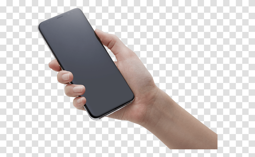 Galaxy S8 Is Held In One Hand Hand Galaxy S8, Person, Human, Mobile Phone, Electronics Transparent Png