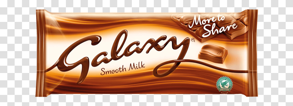 Galaxy Smooth Milk 200g Chocolate Bar, Label, Food, Dessert Transparent Png