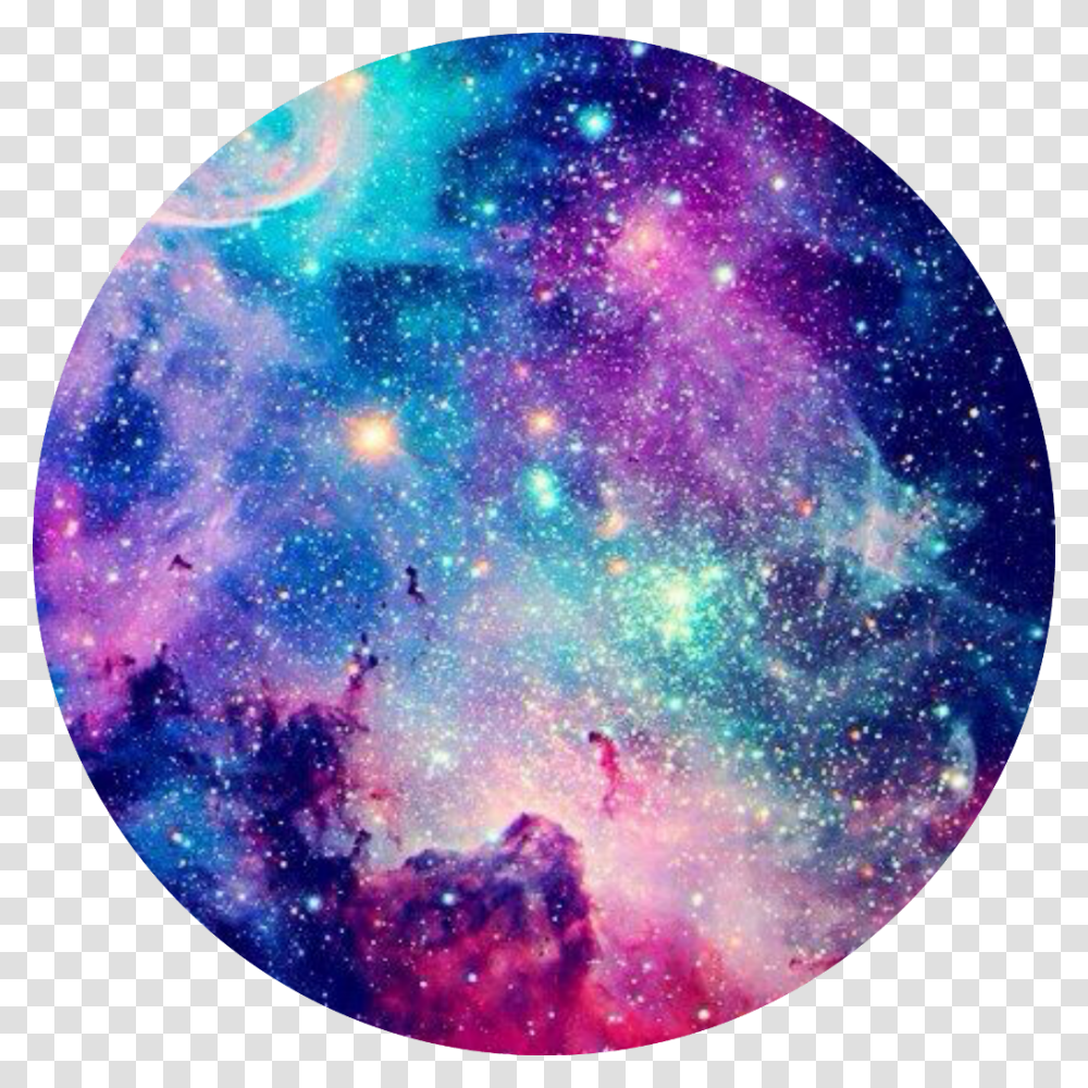 Galaxy Space Circle Aesthetic Tumblr Trend Galaxy Clipart, Outer Space, Astronomy, Universe, Moon Transparent Png