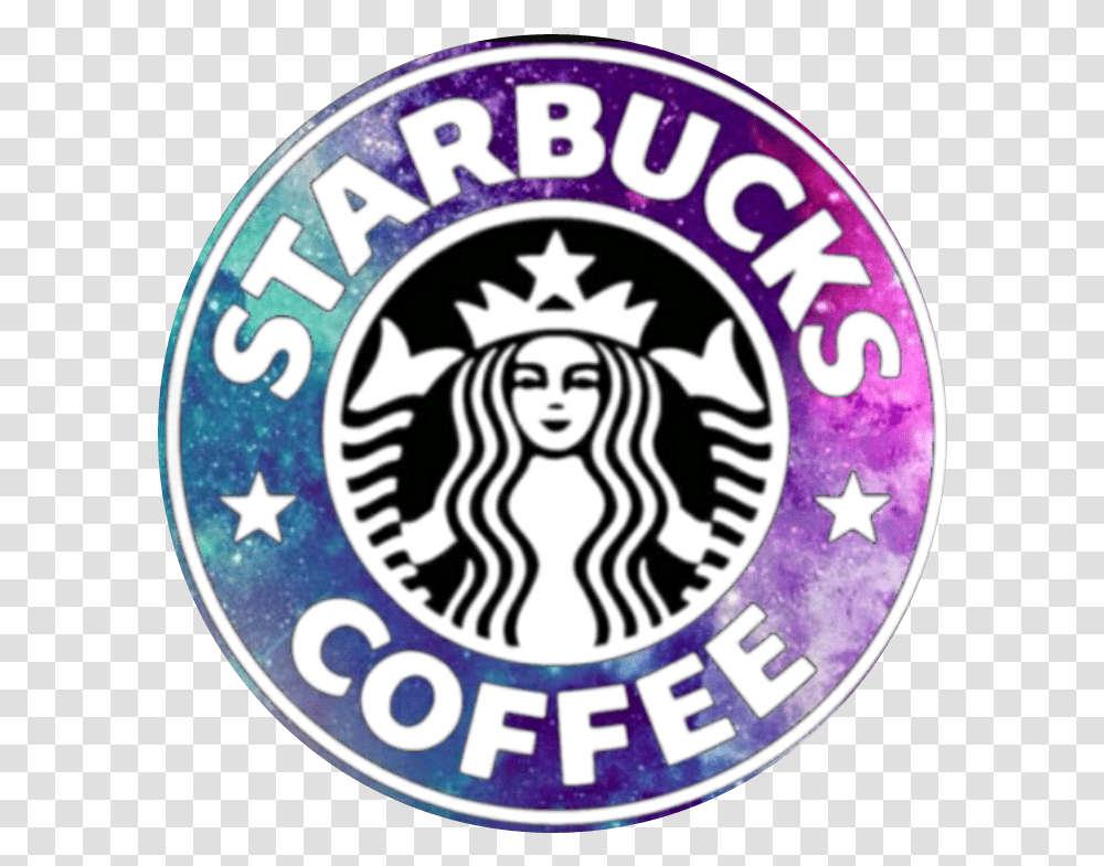Galaxy Starbucks Logo Starbucks, Trademark, Badge Transparent Png