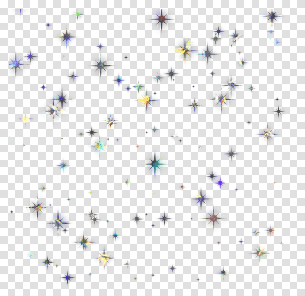 Galaxy Stars Metallic Shine Stars Star Pattern Shine, Confetti, Paper Transparent Png