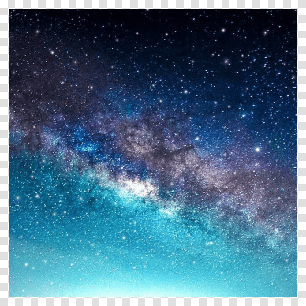 Galaxy Tumblr Lights Star Universe Blue Milky Way Galaxy Blue Transparent Png