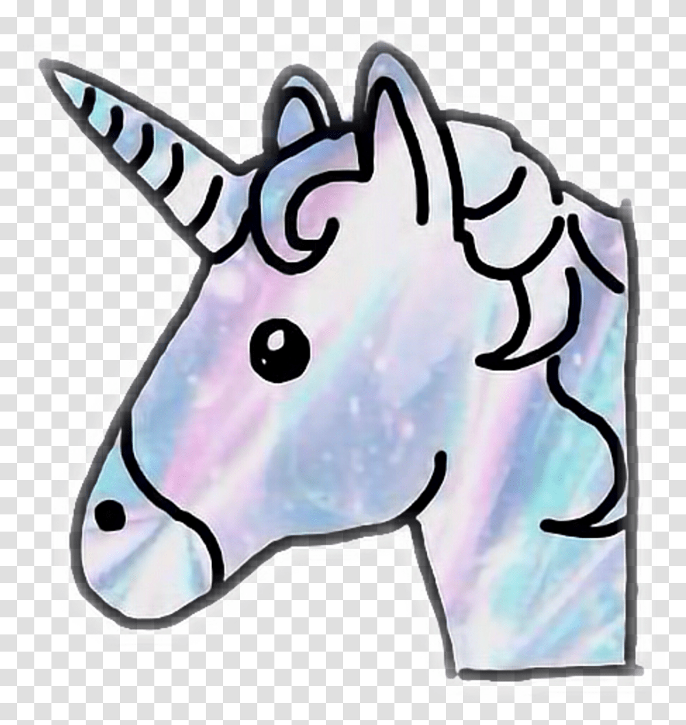 Galaxy Unicorn Emoji, Star Symbol, Doodle Transparent Png