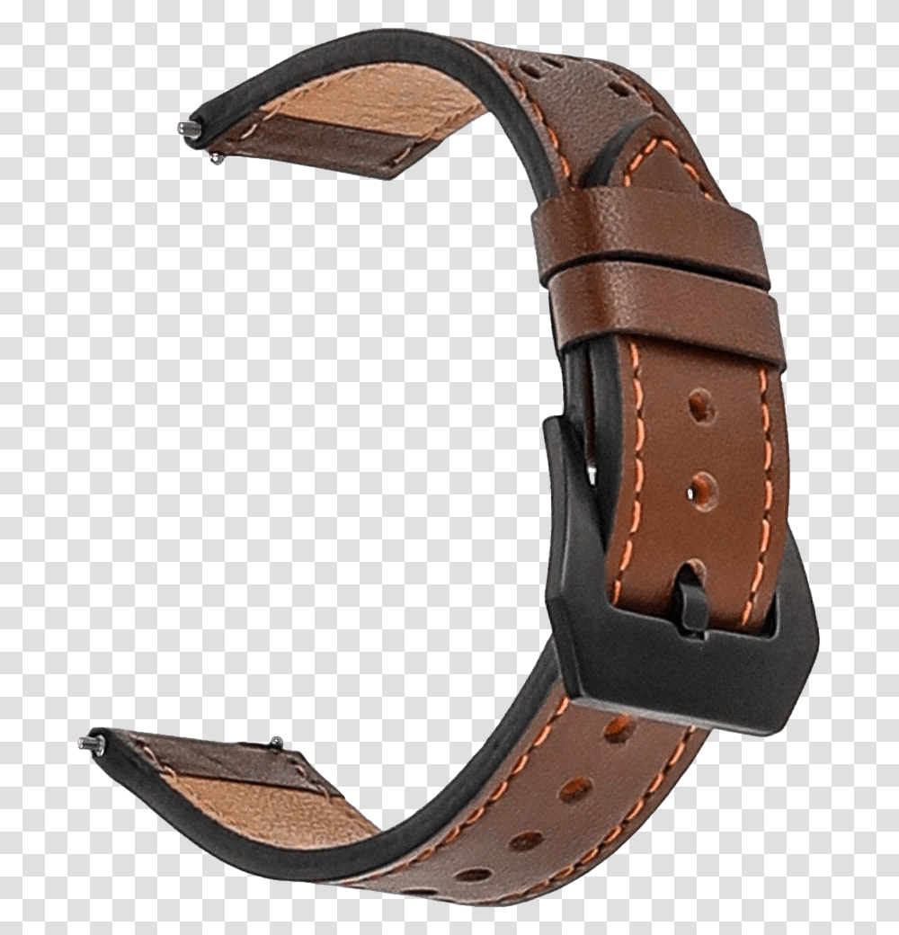 Galaxy Watch With Barton Leather Band, Wristwatch, Strap, Digital Watch Transparent Png