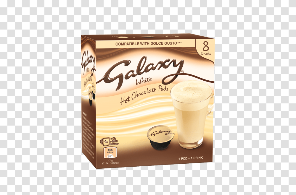 Galaxy White Hot Chocolate Pods, Beverage, Coffee Cup, Dairy, Food Transparent Png