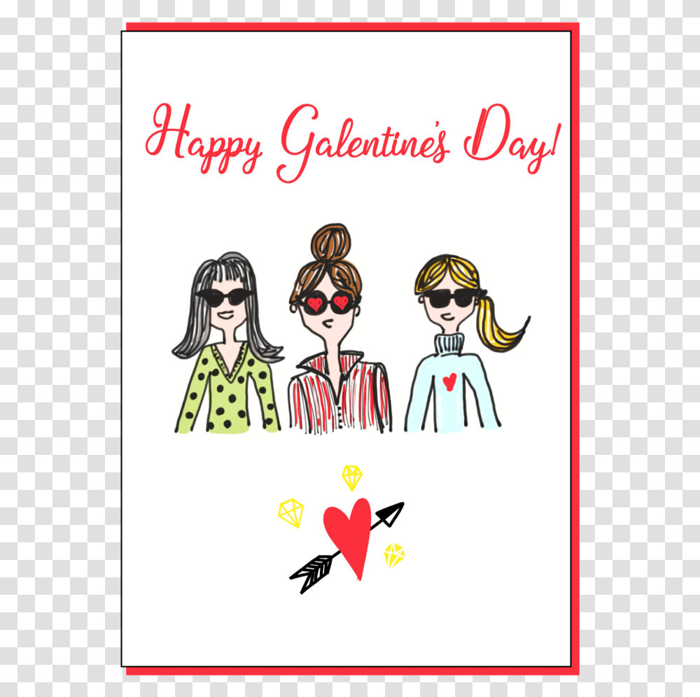 Galentinesday, Sunglasses, Person, Book Transparent Png