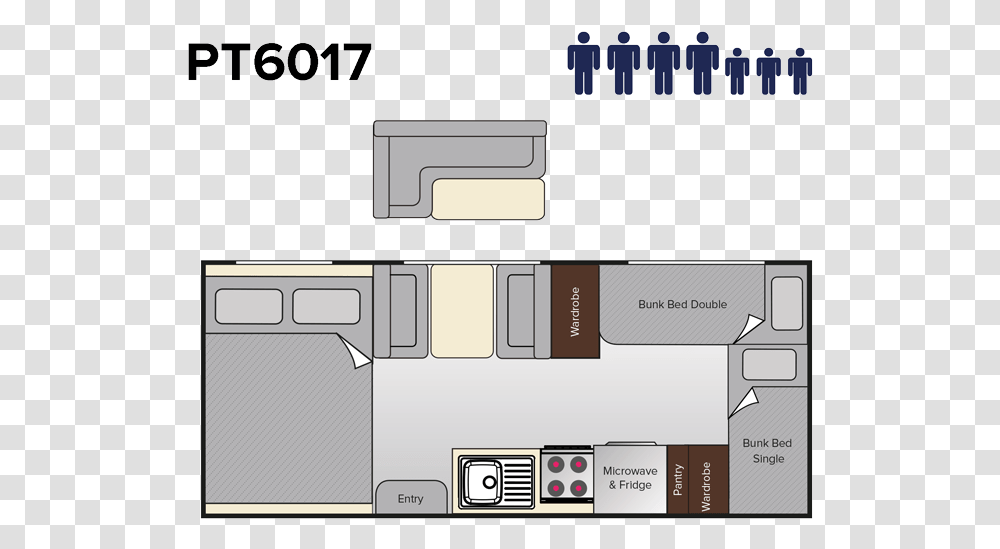 Gallery Bunk Bed In Floor Plan, Diagram, Plot Transparent Png
