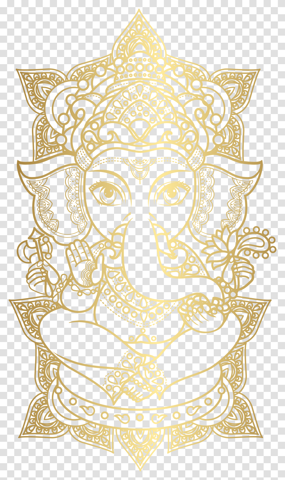 Gallery Clipart Ganesha Vector Ganesh, Pattern, Doodle, Drawing, Rug Transparent Png