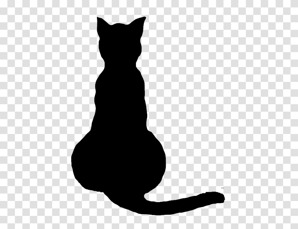 Gallery For Gt Sitting Cat Silhouette Cat Sillouettes, Person, Mammal, Animal Transparent Png