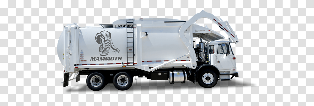 Gallery Mammoth New Garbage Truck, Vehicle, Transportation, Trailer Truck, Bumper Transparent Png