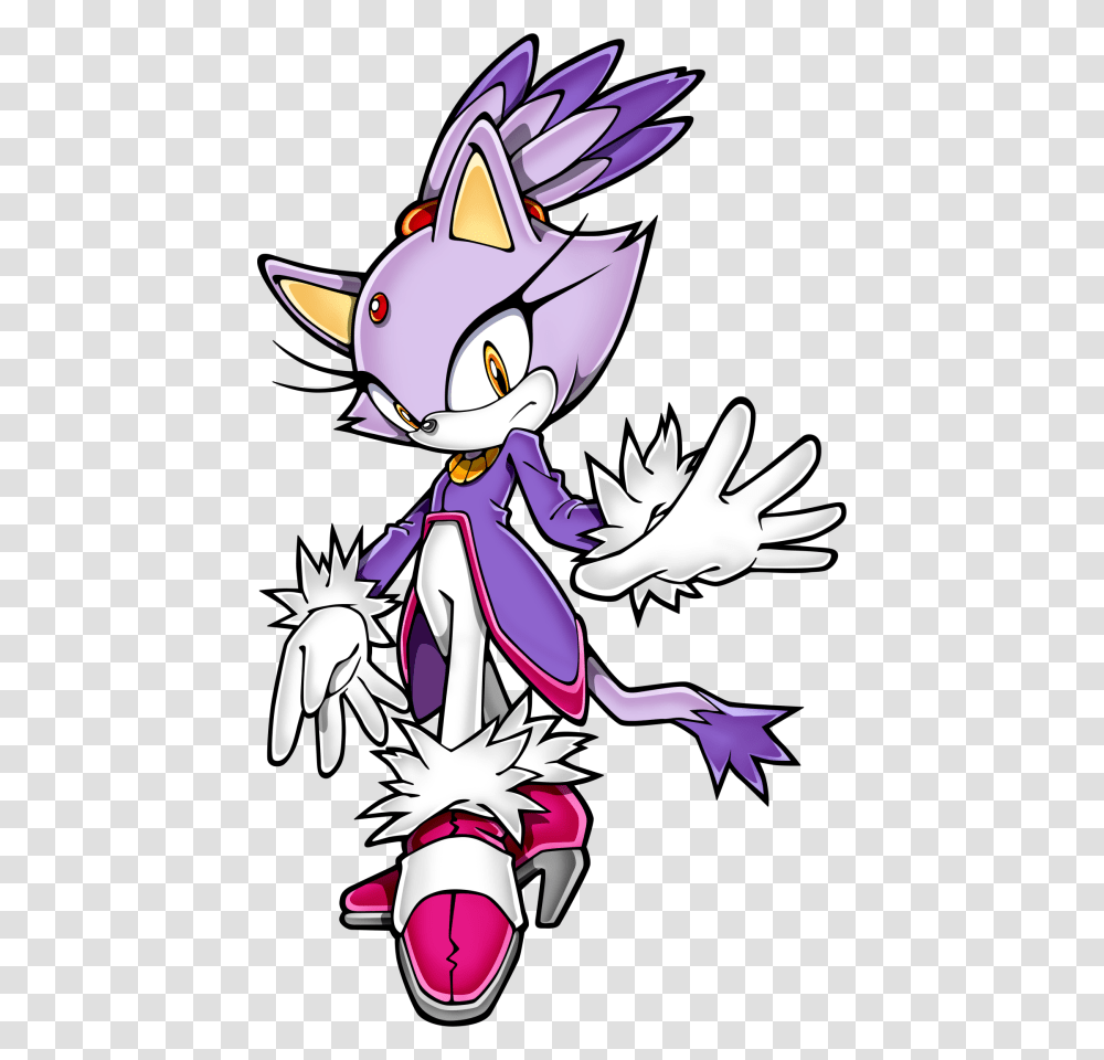 Gallery Official Art Blaze The Cat Sonic Channel, Comics, Book, Manga Transparent Png