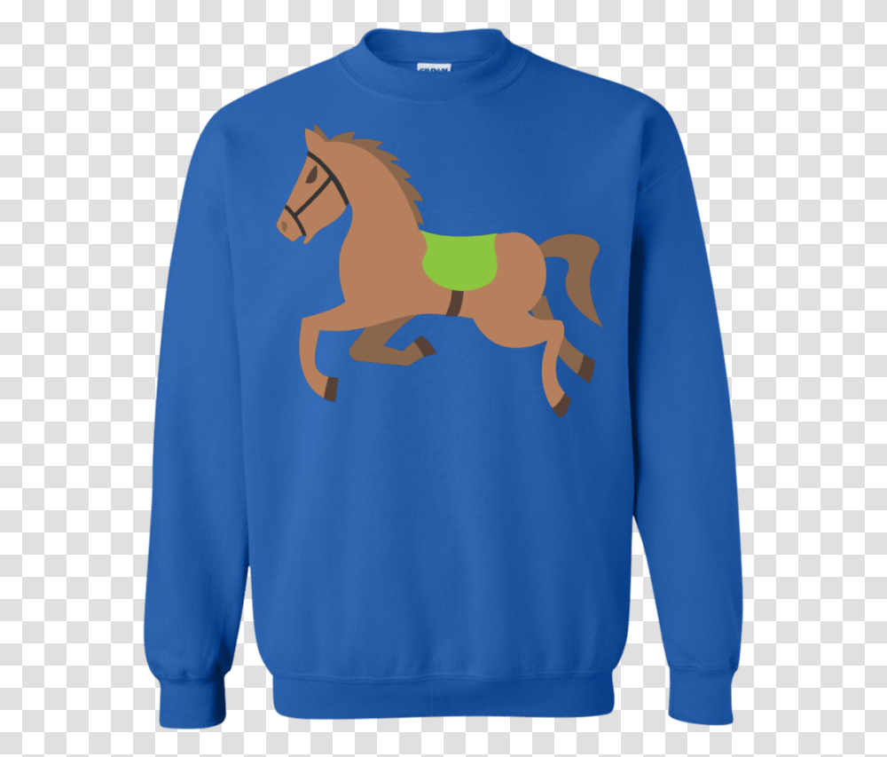 Galloping Horse Emoji Sweatshirt Toyota Celica Christmas Jumper, Clothing, Apparel, Sleeve, Sweater Transparent Png