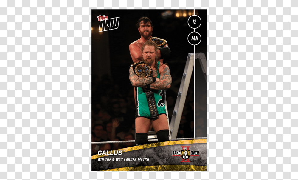 Gallus Win The 4 Way Ladder Match Shoot Boxing, Skin, Person, Tattoo Transparent Png