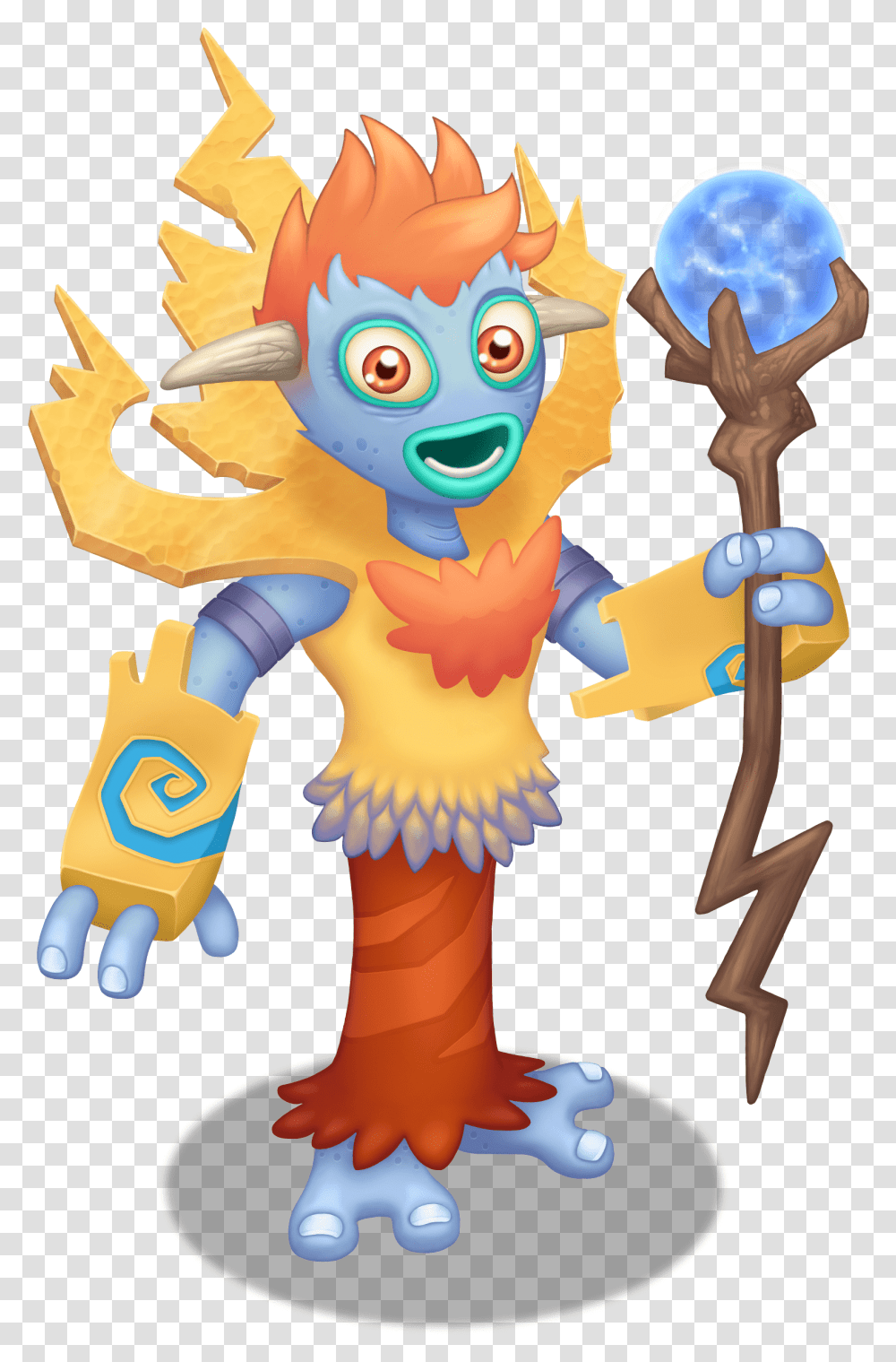 Galvana Holding Magical Stick My Singing Monsters Celestial, Toy, Crowd Transparent Png
