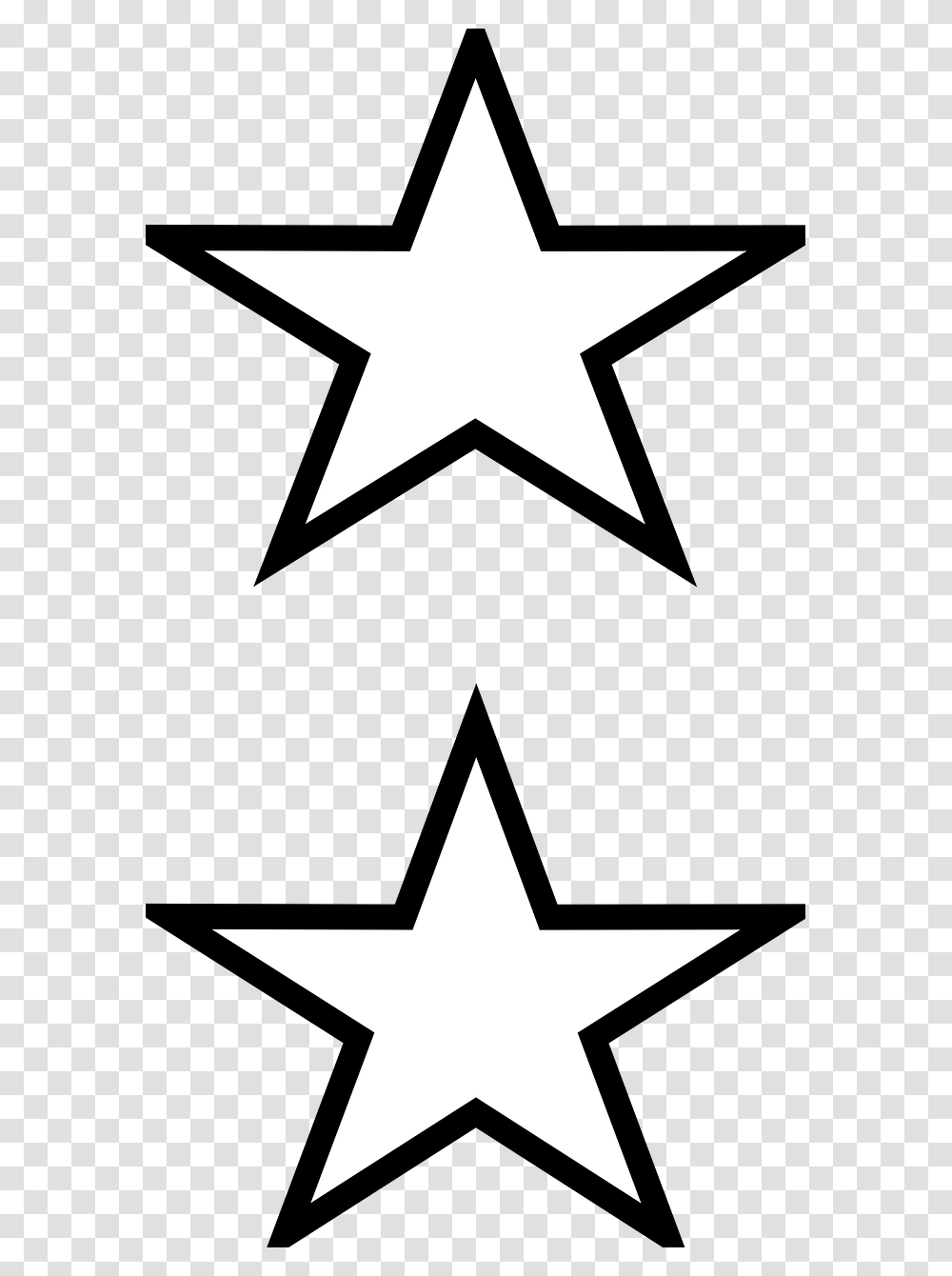 Gambar Bintang Hitam Putih, Cross, Star Symbol, Recycling Symbol Transparent Png