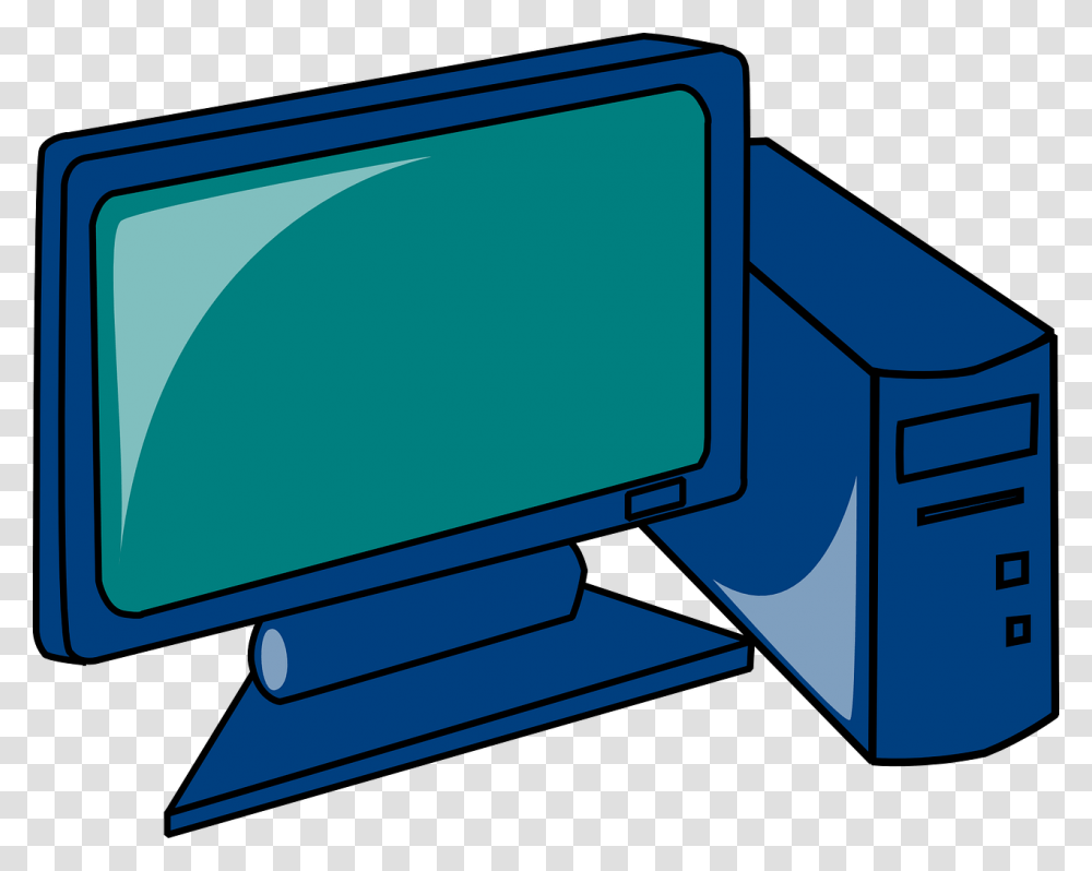 Gambar Kartun Komputer, Pc, Computer, Electronics, Monitor Transparent Png