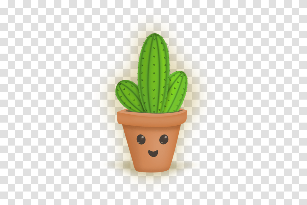 Gambar Pohon Kaktus Kartun, Plant, Cactus, Potted Plant, Vase Transparent Png