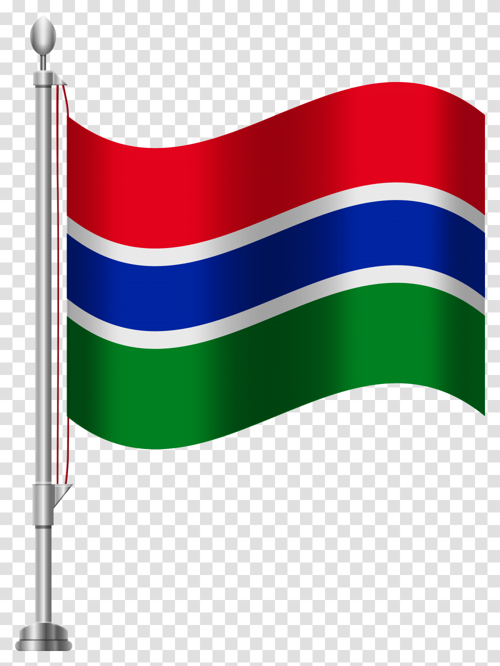Gambia Flag Clip Art, American Flag Transparent Png