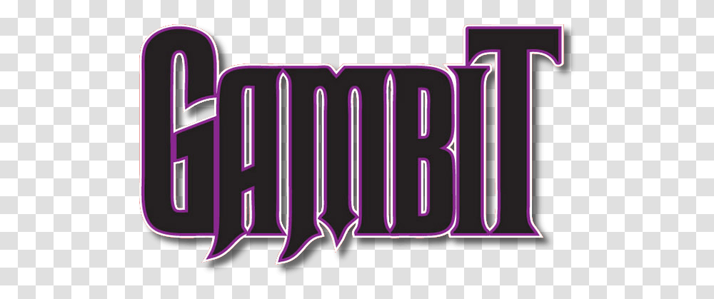 Gambit Logo Gambit, Word, Text, Alphabet, Purple Transparent Png
