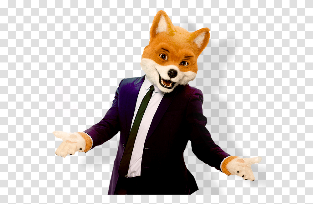 Gambling Fox, Tie, Accessories, Hand, Person Transparent Png